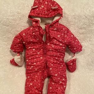 Little girls snow outfit